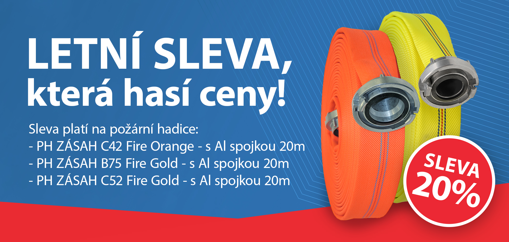 Banner - Letní sleva, která hasí ceny