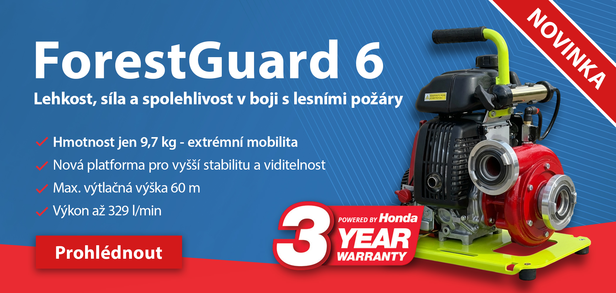 Banner - Požární čerpadlo ForestGuard 6