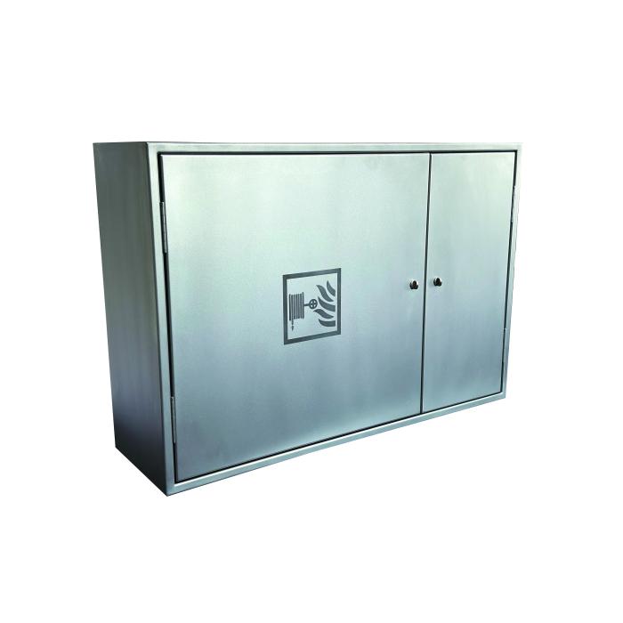 Hydrantový systém celonerezový s tvarově stálou hadicí D19 Kombi - 20bm - proudnice ekv.10